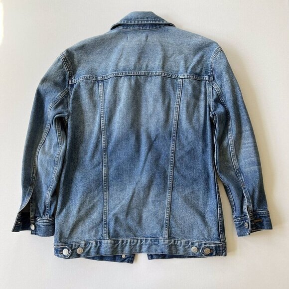 Madewell The Oversized Jean Jacket in Capstone Wash XS - Picture 7 of 12